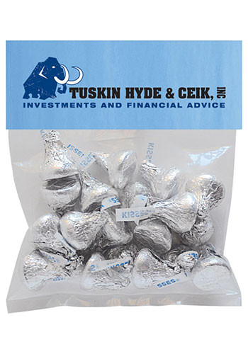 Promotional Hershey Kisses in Small Header Pack