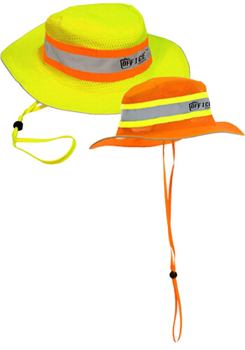 Customized Hi Vis Two Tone Mesh Safety Ranger Hat