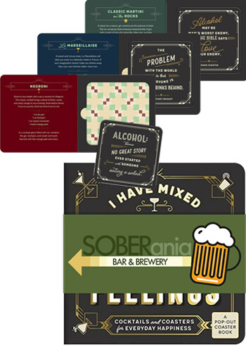 Wholesale I Have Mixed Drinks About Feelings Coaster Book