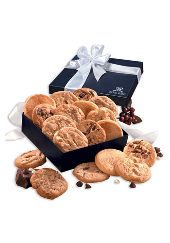 Bulk Gourmet Cookie Assortment in Navy Gift Box