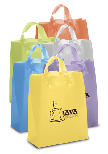 Customized Iris Frosted Brite Plastic Bags