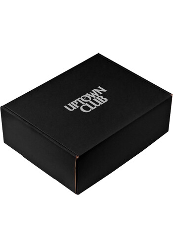 Personalized Large Black Matte Corrugated Mailer Box