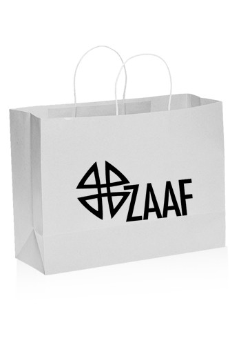 Large White Paper Shopping Bags