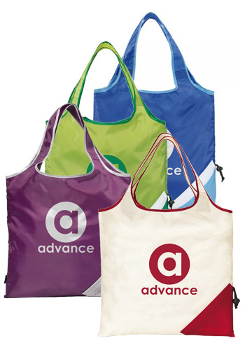Custom Lattitude Foldaway Shopper Tote Bags