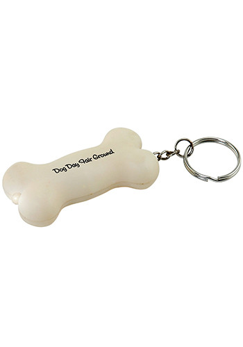Promotional Light Up Dog Bone Keychains