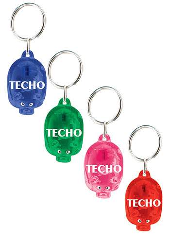 Personalized LED Pig Keychains