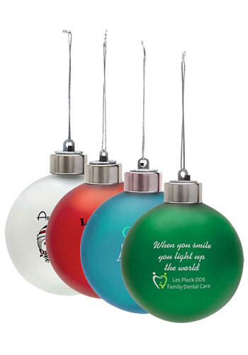Personalized Light-Up Shatter Resistant Ornaments