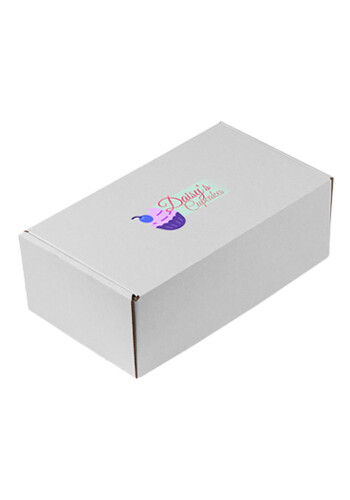 Promotional Medium Full Color White Matte Corrugated Mailer Box