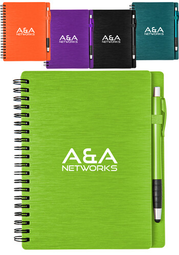 Personalized Mercury Notebook Set with Matching Stylus Pen