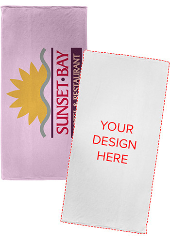 Promotional Microfiber Velour Beach Towels