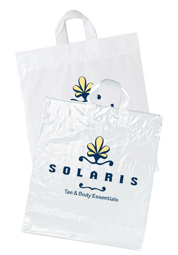 Promotional Soft Loop Handle Plastic Bags