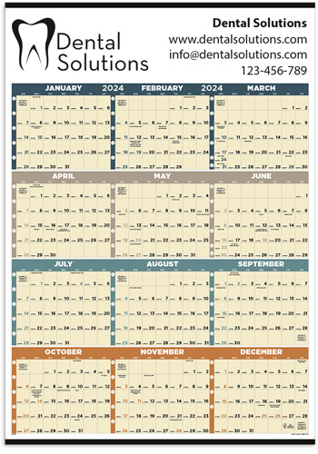 Bulk Non-Laminated Time Management Span-A-Year  Calendars