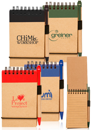 Personalized ECO Jotters with Pen