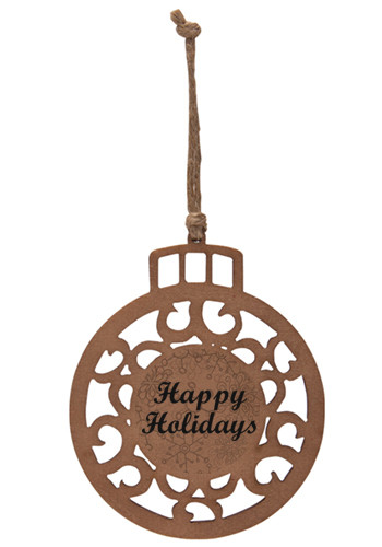 Personalized Christmas Ball Wood Ornaments
