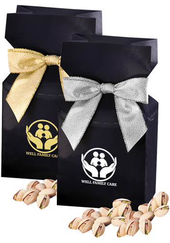 Bulk Jumbo California Pistachios in Navy Blue Gift Box