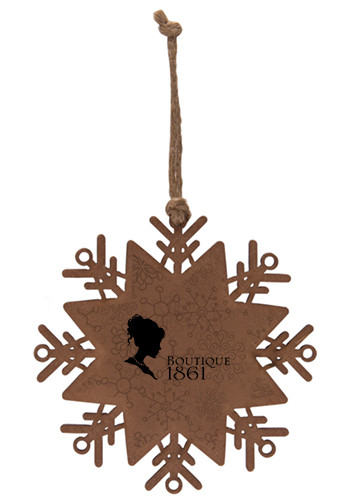 Promotional Snowflake Wood Ornaments