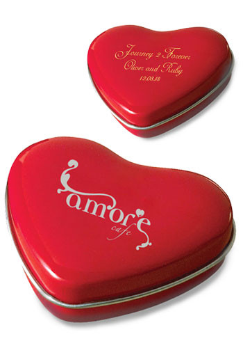 Custom Sweet Heart Tins