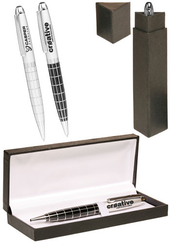 Grid Metal Pens Gift Set | PGSMP258