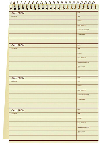 Customized Phone Call Record Book