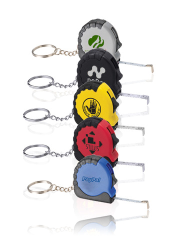 Personalized Mini Tape Measure Keychains