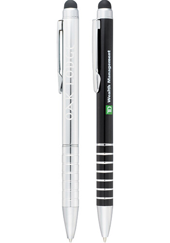 Customized Preston Dual Ballpoint Stylus Pens