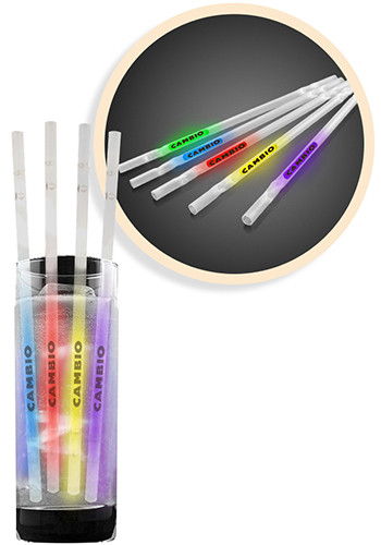 Plastic Glow Motion Straws