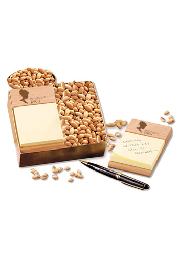 Bulk Beech Post-it Note Holders with Choice Virginia Peanuts