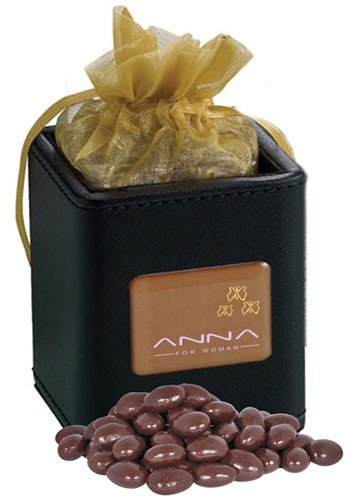 Personalized X-Cubes with Dark Chocolate Almonds