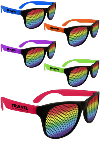 Custom Rainbow Neon Billboard Sunglasses