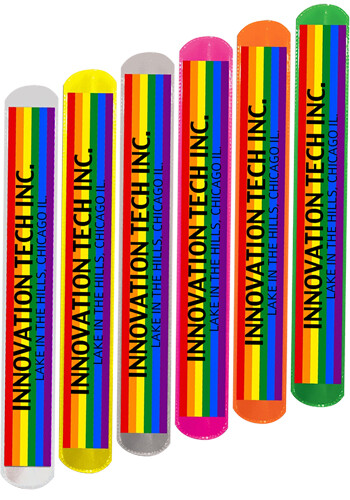 Wholesale Rainbow Pride Slap Bracelets