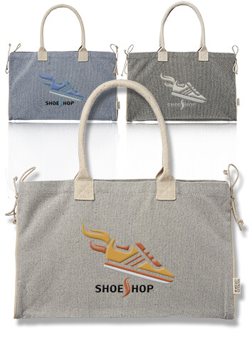 Customized Recycled Canvas Shopper Bags
