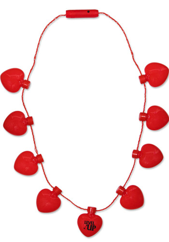 Bulk Red Heart LED Necklaces