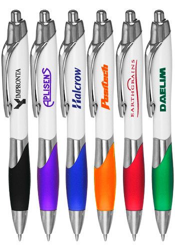 Retractable Color Grip Pens