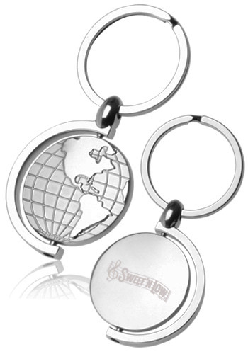 Rotating Globe Keychains