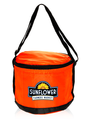Round Polyester Cooler Lunch Bags | LUN25