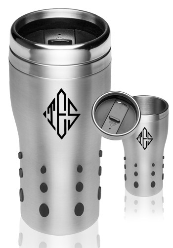 Silicone Dotted Grip Travel Mugs