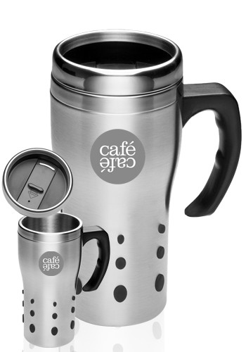 16 oz. Dotted Grip Travel Mugs with Handle | TM329