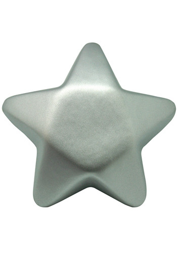 Personalized Silver Star Stress Balls