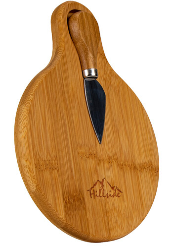 Promotional Small Bamboo Cutting Board with Cheese Knife