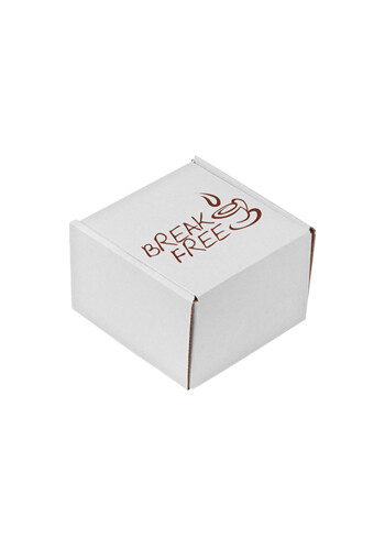 Custom Small White Matte Corrugated Mailer Box