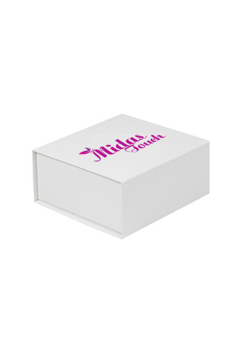 Promotional Small White Premium Vesta Gift Box with Varnish