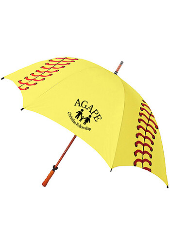 Personalized Softball Canopy Golf Umbrella
