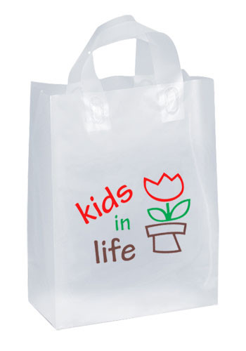 Promotional Sparkle Frosted Plastic Bags