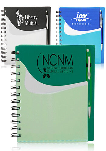 Personalized Spiral Notebooks with Front Pocket