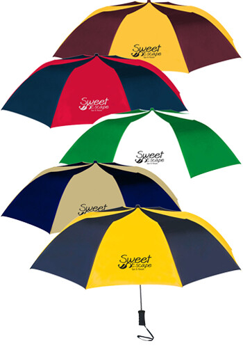 Customized Sporty Two-Tone Auto Folding Oversized Umbrella