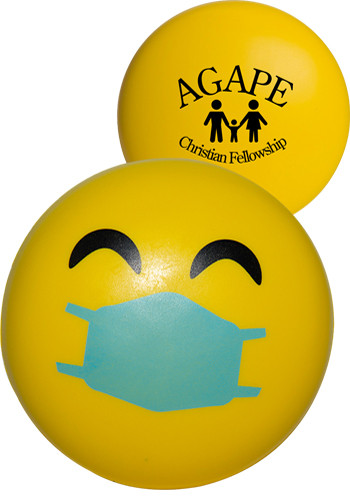 Personalized Squeezies Happy PPE Emoji Stress Relievers