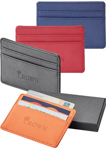 Customized Toscano Genuine Leather RFID Card Holder