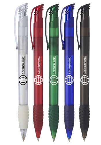 Promotional Translucent Ballpoint Grip Pens
