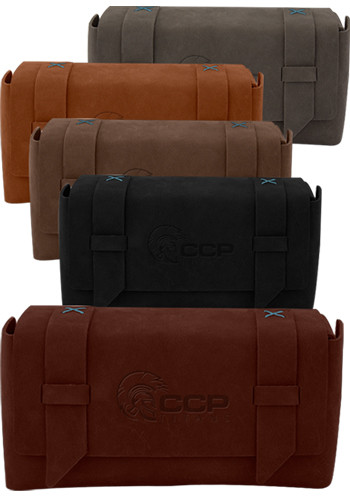 Customized Traverse Leather Baxter Dopp Kit Bags