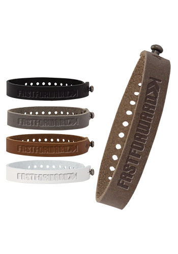 Promotional Traverse Leather Drayman Basic Post Bracelets